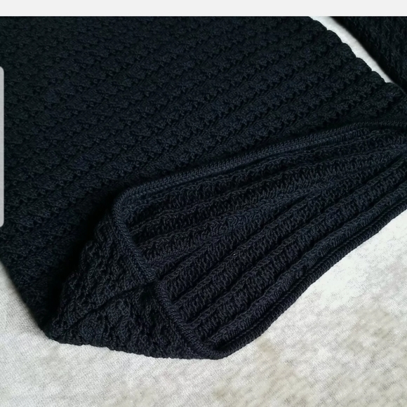 Roberta Scarpa Women's Black Party Cocktail Slip Dress Lace Beads Size US12 46 M - Picture 10 of 13